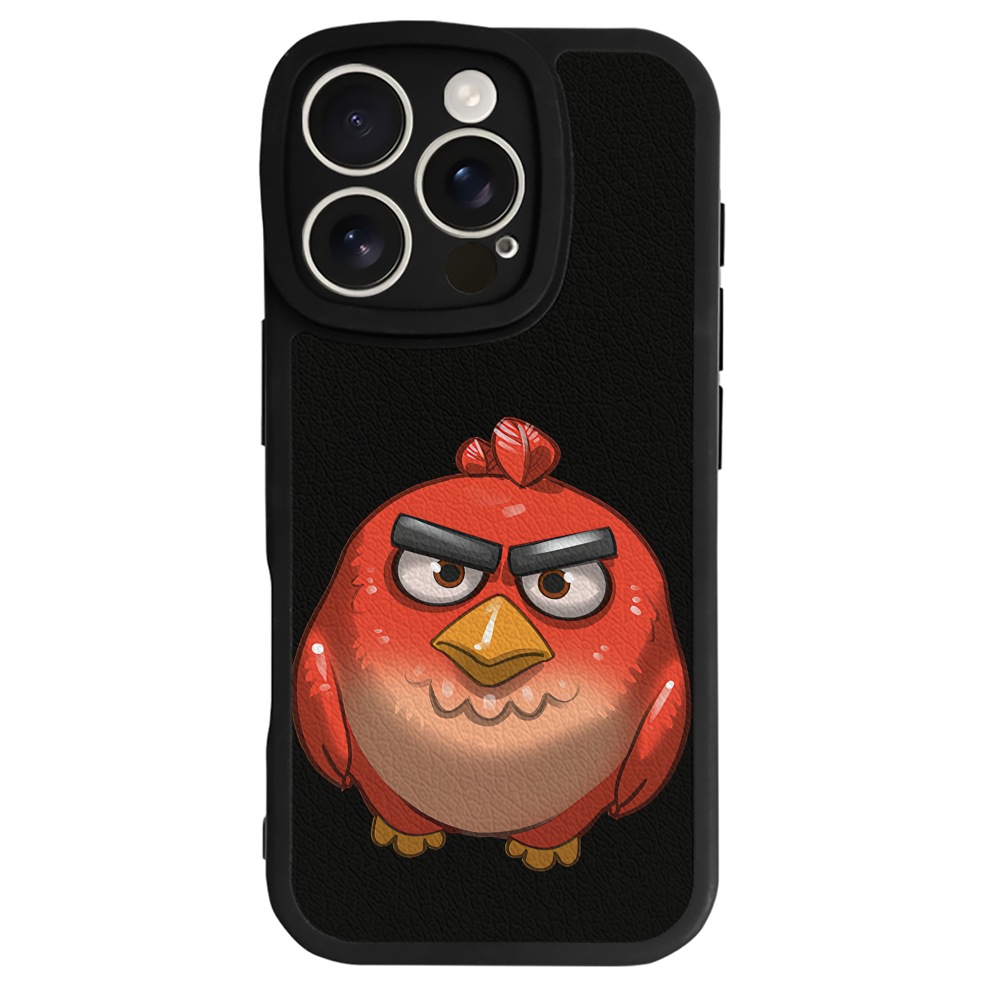 （画像用） Angry Birds アングリーバード 【iPhone 16シリーズ対応】シリコンスマホケース（レザー調） 材質：シリコン